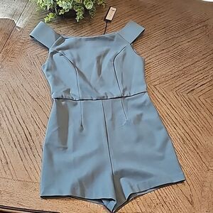 Sage green romper size S Romeo +Juliet Couture NWT